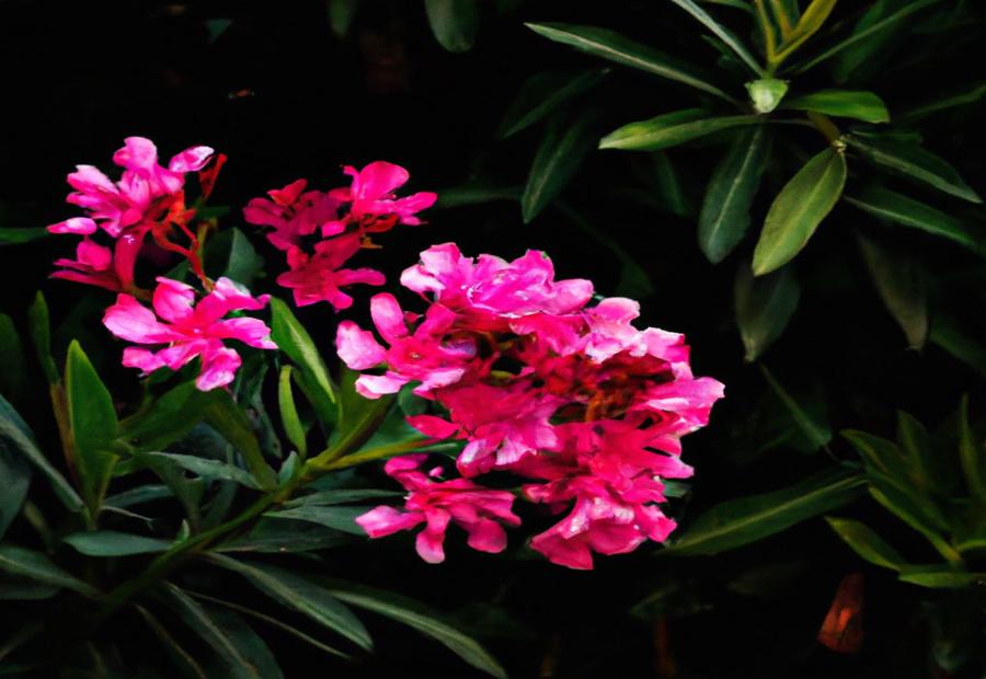 Oleander Plant: An ornamental shrub with vibrant flowers 